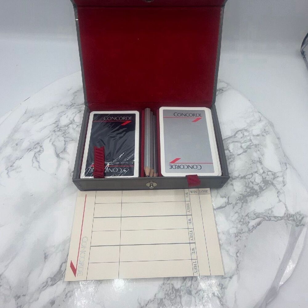 CONCORDE British Airways Vintage Playing Card Set-MINT!!